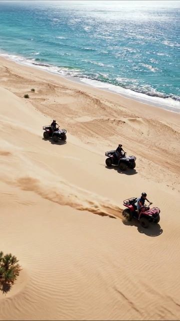 Песчаные приключения на квадроциклах у моря #квадроциклы #приключения #песок
