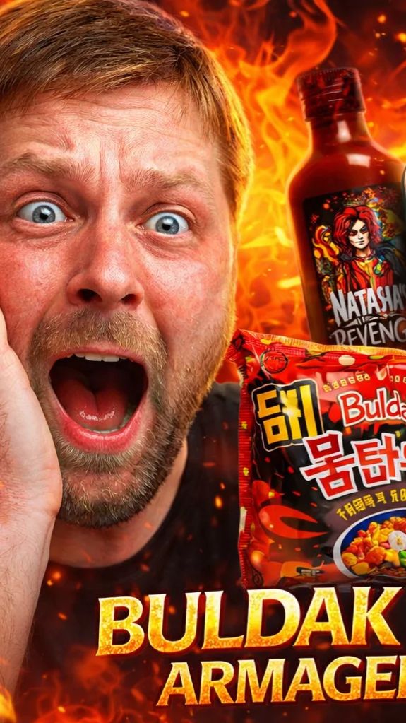 Я СОЗДАЛ САМУЮ ОСТРУЮ ЛАПШУ В МИРЕ!!! | ВСЛЕПУЮ #вслепую #buldak #scoville #лапша #spicy #samyang