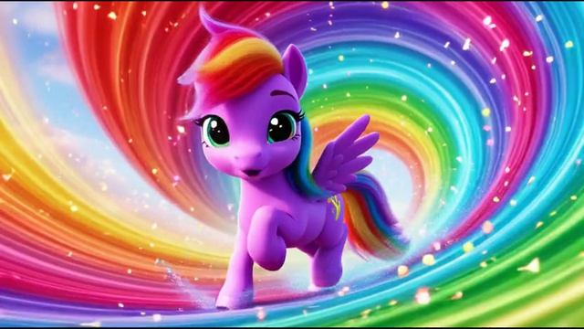 🦄 ПАНИ-ПОНИ. 🎀Песенка с мультиком для детей.