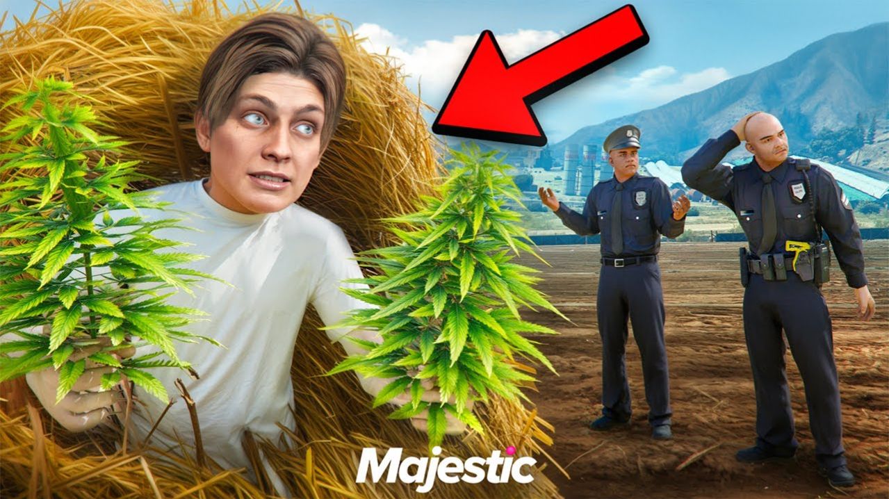 СПРЯТАЛ КУСТЫ ГРИН от ГОСНИКОВ на GTA 5 RP MAJESTIC