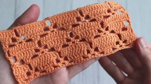 Ажурный узор крючком для стильных изделий. Показываю, как связать