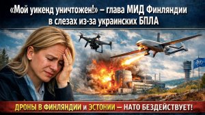 «ВЕСЬ ДЕНЬ ГОНЯЛАСЬ ЗА ДРОНАМИ!» Финский министр в ярости: Украина испортила ей выходной