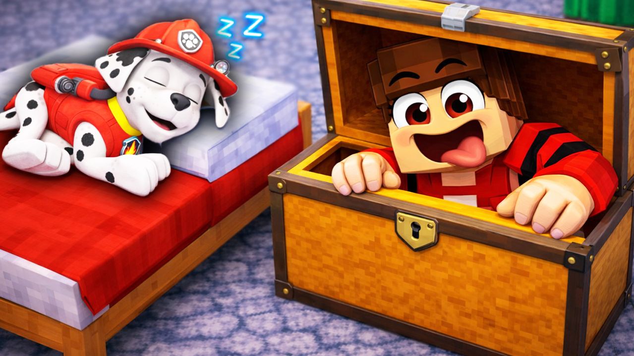 😱 Я СПРЯТАЛСЯ в СУНДУКЕ и ЗАТРОЛЛИЛ МАРШАЛА В МАЙНКРАФТЕ!