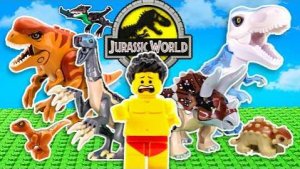 Я построил из конструктора LEGO ЗООПАРК ЮРСКОГО ПЕРИОДА