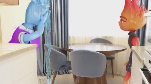 Эмбер и Уэйд у меня дома в реальной жизни