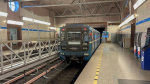 «Голубая смерть!» Метропоезд «Номерной» (81-717/714) №245 на ст.м.Парнас, 2026 год