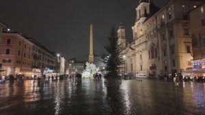 🇮🇹 ПЕШЕХОДНАЯ ЭКСКУРСИЯ ПО РИМУ - Рождественский сезон - Прогулка под дождем