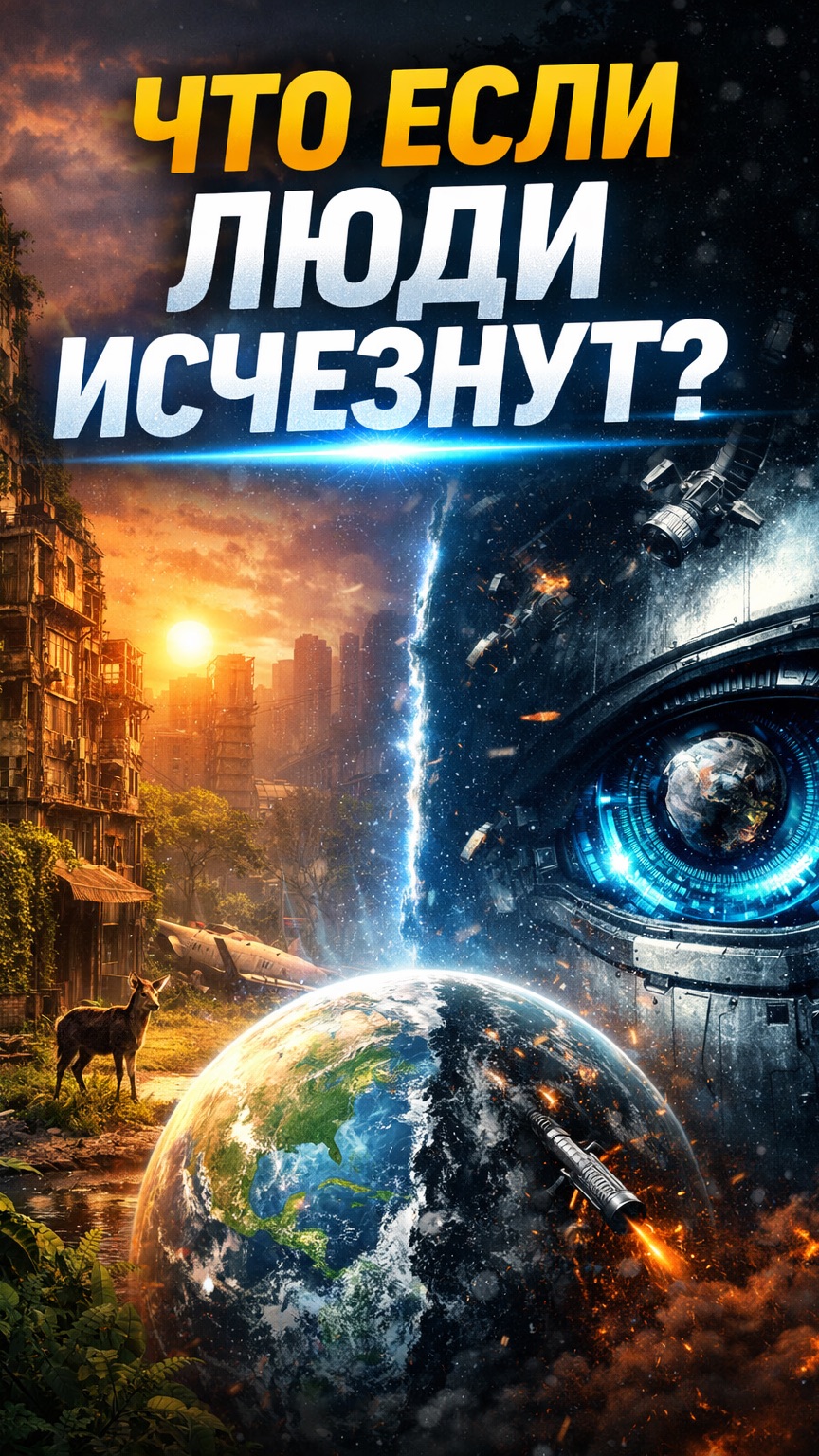 «Что если люди исчезнут — глазами ИИ» #shorts