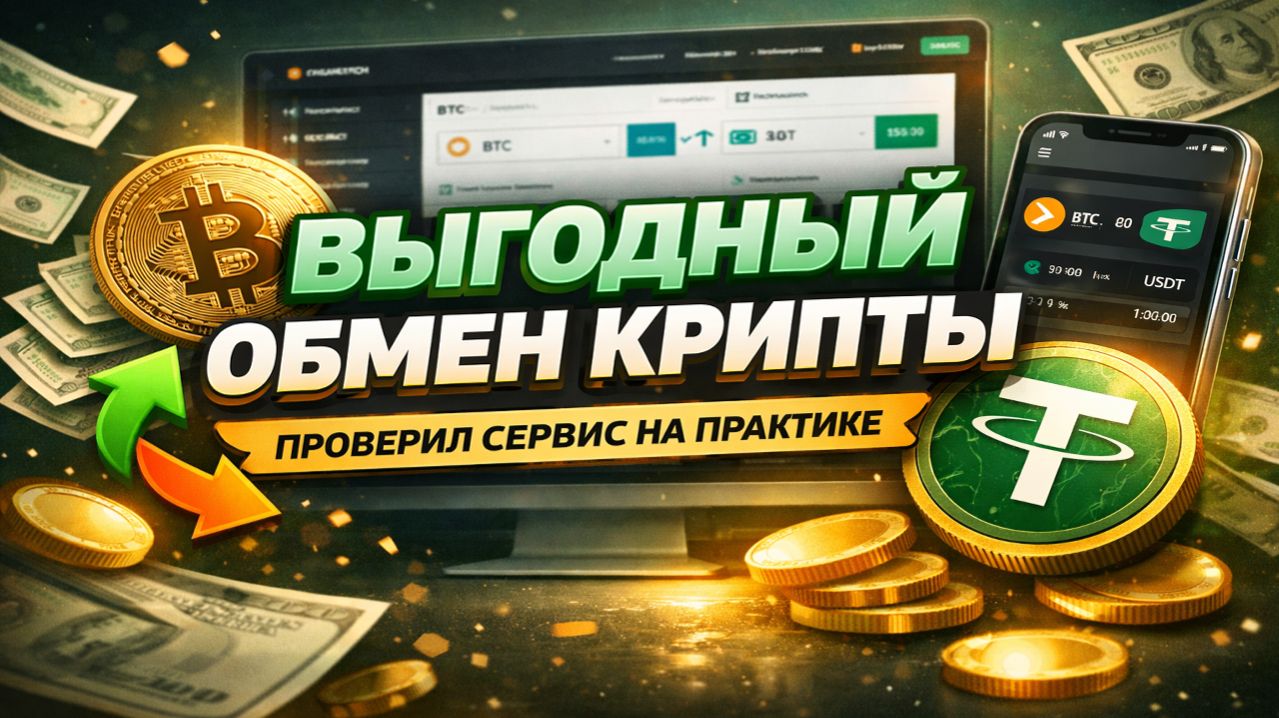 💸 Выгодный обмен крипты: проверил сервис на практике