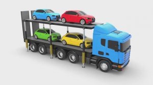 Пинки и Панда весело играют с машинками на парковке