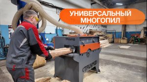 УНИВЕРСАЛЬНЫЙ МНОГОПИЛЬНЫЙ СТАНОК ТРИУМФ 300У: Бревнопил и многопил в одном корпусе!