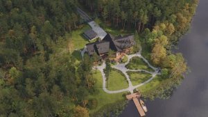 3D Визуализация дома у озера