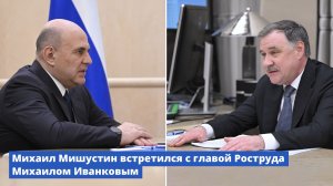 Михаил Мишустин встретился с главой Роструда Михаилом Иванковым