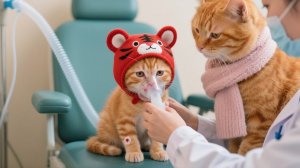 Бесконечное чихание! Аллергия на рапс отправляет котёнка к ветеринару