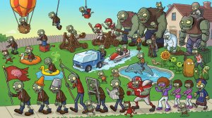 Зомби против растений PvZ Fusion Plants vs Zombies Растения против Зомби Битва прохождение игры