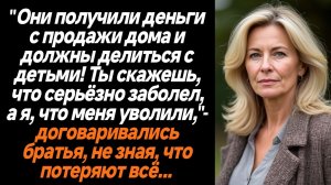 Жизненные истории/"Они получили деньги с продажи дома и должны делиться с детьми! Ты скажешь, что се