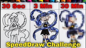 РИСУЕМ ЛИЛИ ЛАВБРЕЙДС ЗА 30 СЕК, 3 МИН И 30 МИНУТ! РЕАКЦИЯ