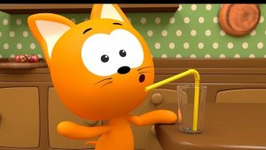 КОМПОТ - Котенок Котэ - Веселая детская песня мультфильм загадка для всей семьи