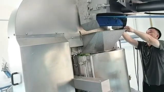 Полностью автоматизированная линия по переработке Зеленого лука Резка Мойка Центробежная сушка