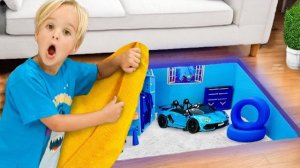 Крис и друзья строят четыре секретные комнаты в одном цвете