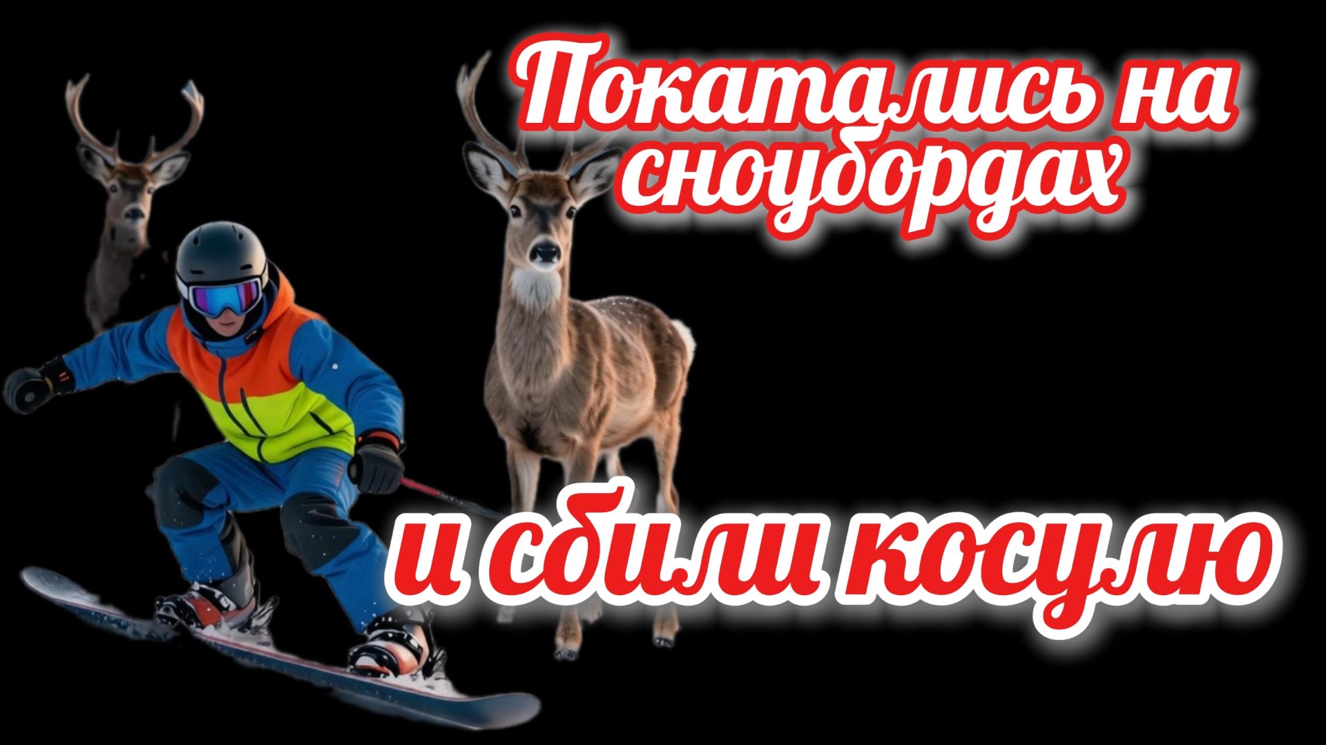 Покатались на сноубордах и сбили косулю смотреть онлайн
