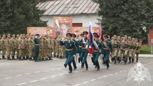 Торжественные мероприятия к юбилею Росгвардии на территории воинской части п. Звездный