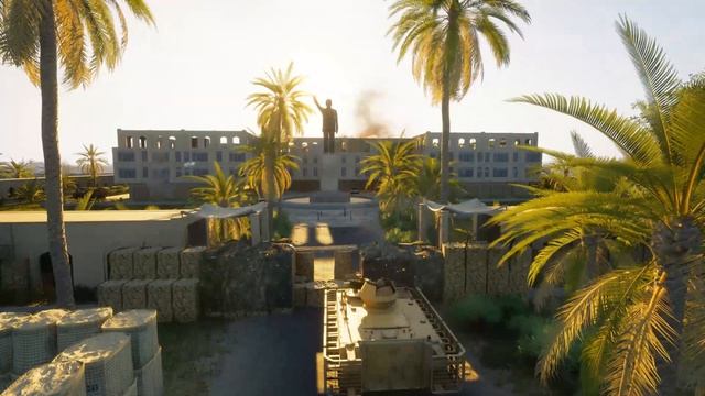 Укреп во дворце был снесен ударом артиллерии в SQUAD 10.3