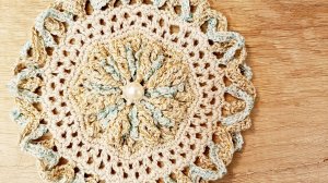 1.Салфетка Блеск. 1-4 ряды. Вязание крючком. МК по вязанию.mp4