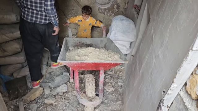 289ч.День из кочевой жизни | Строительство пещеры, посадка сада и материнский ужин