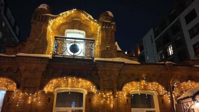 Прогулка по новогоднему центру Новосибирска. Часть 1