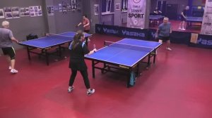 I ф. Халаджиев П. (585) - Южакова Д. (554) 31.03 настольный теннис Малиновый 400+ турнир СПб