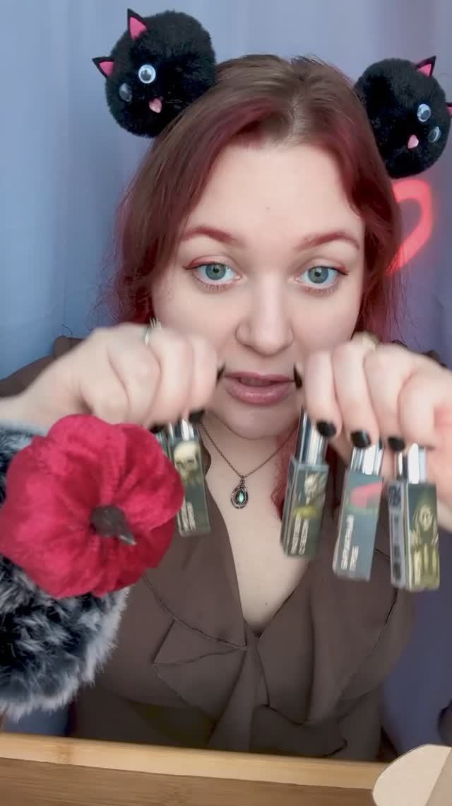 АСМР Обзор парфюма с порчей бархатным гробом могильной землей разговор с бесом  asmr асмр