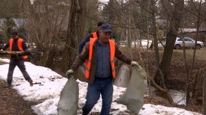 По просьбам жителей очистили реку Македонку