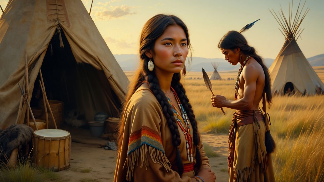 Она привыкла, что все мужчины племени смотрят на неё… но этот воин даже не поднял глаз