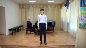 Белоусов Гордей, ДШИ № 50,1. А.Бабаджанян "Песня о Москве",2. Г.Пономоренко"Отговорила роща золотая"