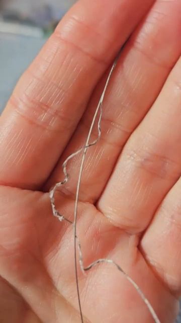 Обработка тросика бус