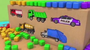 Английский для детей учим цвета и животных вместе с полицейской машиной