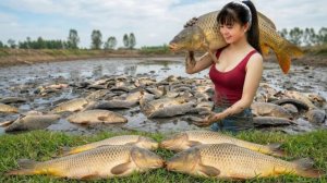 Таймлапс. Ловим много большой рыбы для продажи на местном рынке.