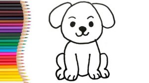 Как нарисовать ЩЕНКА Учимся рисовать маленького щенка