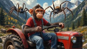 Мультики для детей.Обезьянка спасает своих друзей