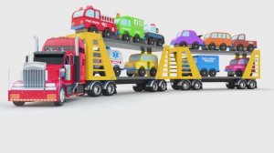 Видеоролики о парковке автомобилей для детей - Веселое изучение цветов для детей