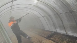 #2_26 Дела дворовые. Моем теплицу. Подготавливаем грядки.