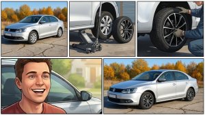 Как примерить диски на авто онлайн на примере Фольксваген Джетта