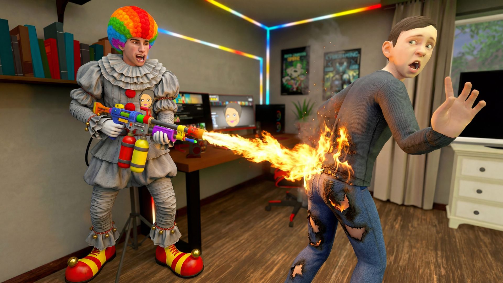 ХОЛИ БАМ КЛОУН ПРАНКУЕТ СКУЛБОЯ - ТРЕЙЛЕР ( ХОЛИБАМ КЛОУН БЛОГЕР МОД )