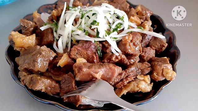 Жареная мясо за 30 минут