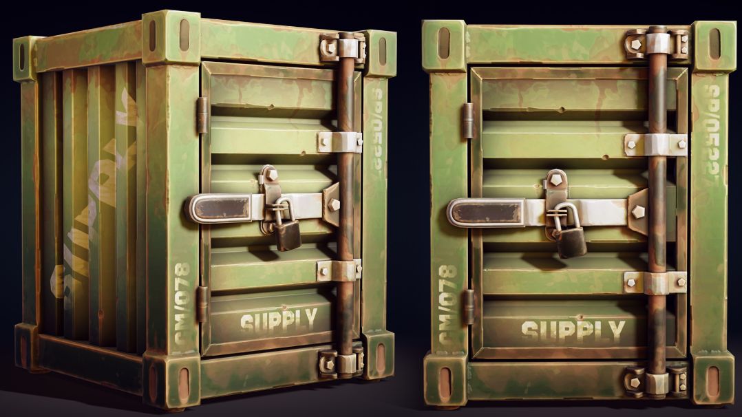 Stylized Military Crate Tutorial (PART 04)