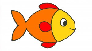 Как нарисовать РЫБКУ Учимся рисовать рыбку
