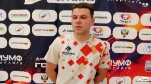 Послематчевое интервью - Артём Лазарев "Техностиль"