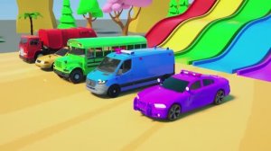 Колеса автобуса - песня о бинго Сброс парашюта пожарной машины детские песенки и стишки для малышей