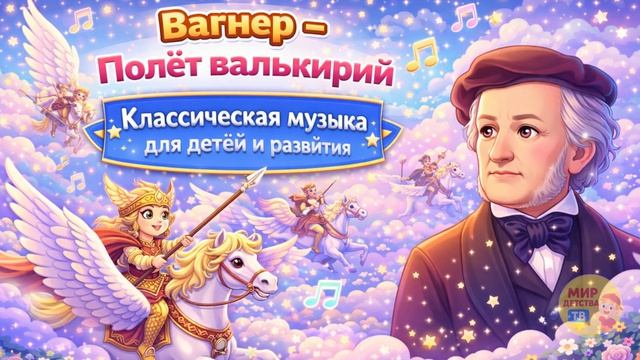 Вагнер — Полёт валькирий | Классическая музыка для детей и развития